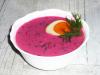 Supa de sfeclă roșie pe chefir: supa rece clasic