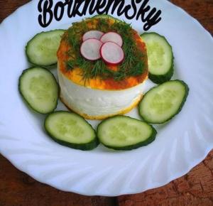 Poulard omletă de la Marina Borzhemskoy (reteta)