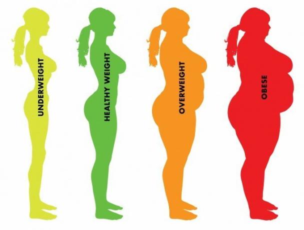 1. lipsa de greutate 2. Healthy 3 gr. Excesul de greutate 4. obezitate